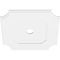 Ekena Millwork Locke Architectural Grade PVC Ceiling Medallion, 26"OD x 3"ID x 15 1/2"C x 1"P, One-Piece CMP26LE-03000 - alternate 3